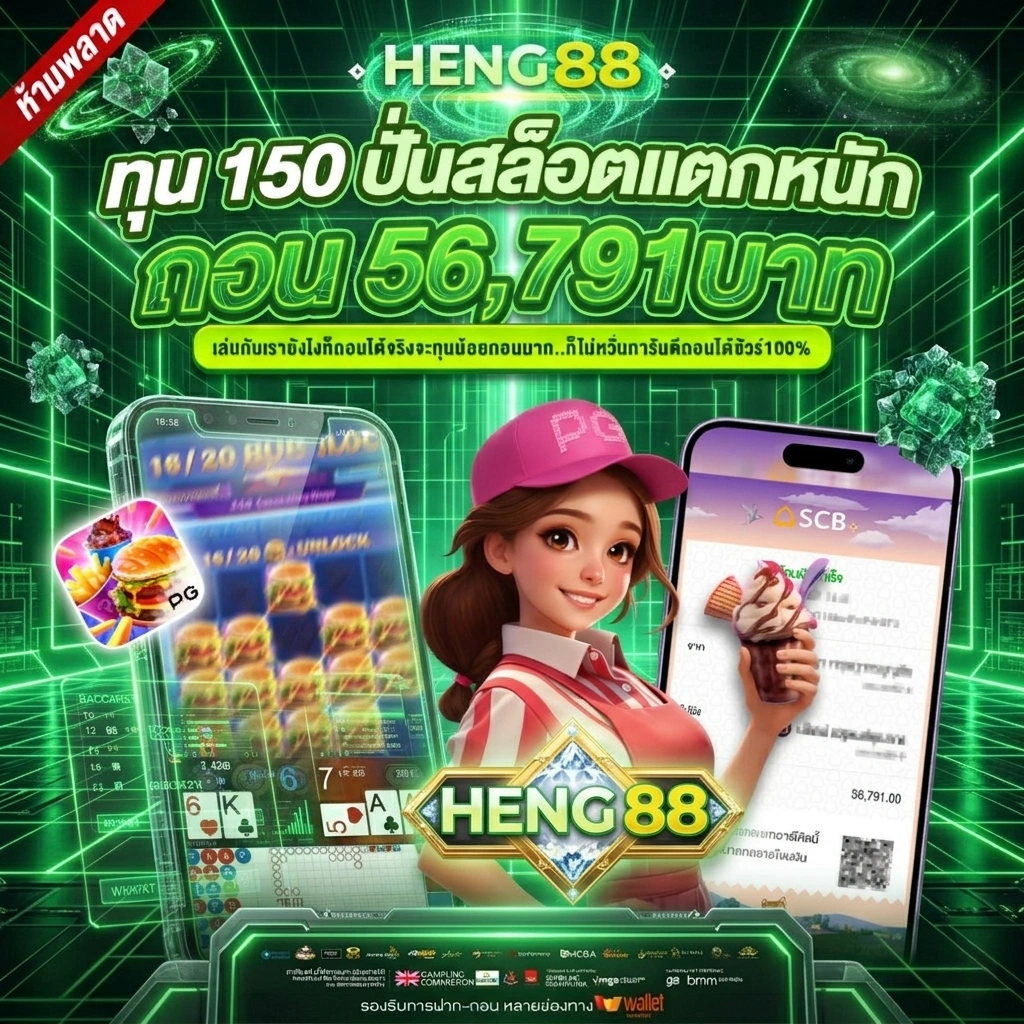 โปรโมชั่นสล็อต HENG888 ฝากน้อยรับเพิ่ม โบนัสแตกง่าย